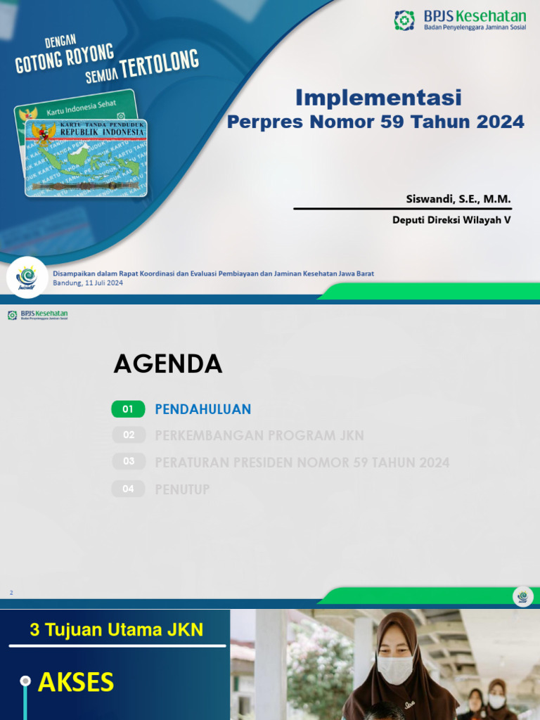 Implementasi Perpres 59 Tahun 2024 | PDF