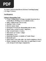 Centrifugal Pump Disassembly & Assembly Guide | PDF | Bearing ...