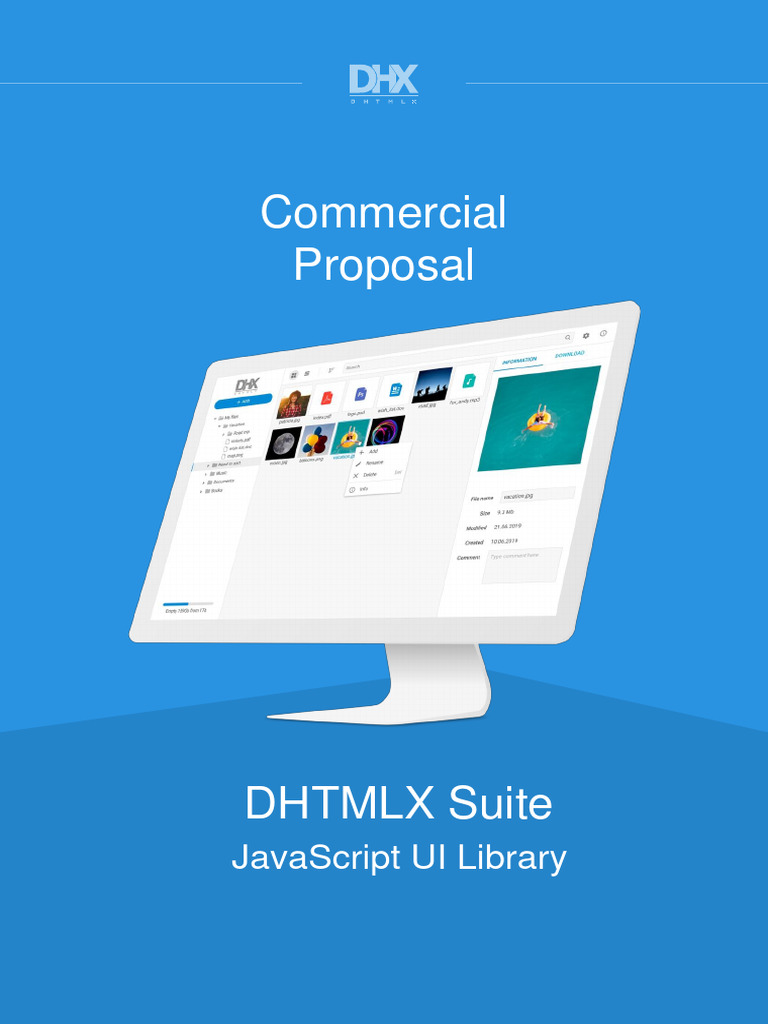 Commercial proposal of DHTMLX Suite 2022 | PDF | Java Script | Window ...