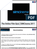 The Online Quiz - SIMCinema 2011