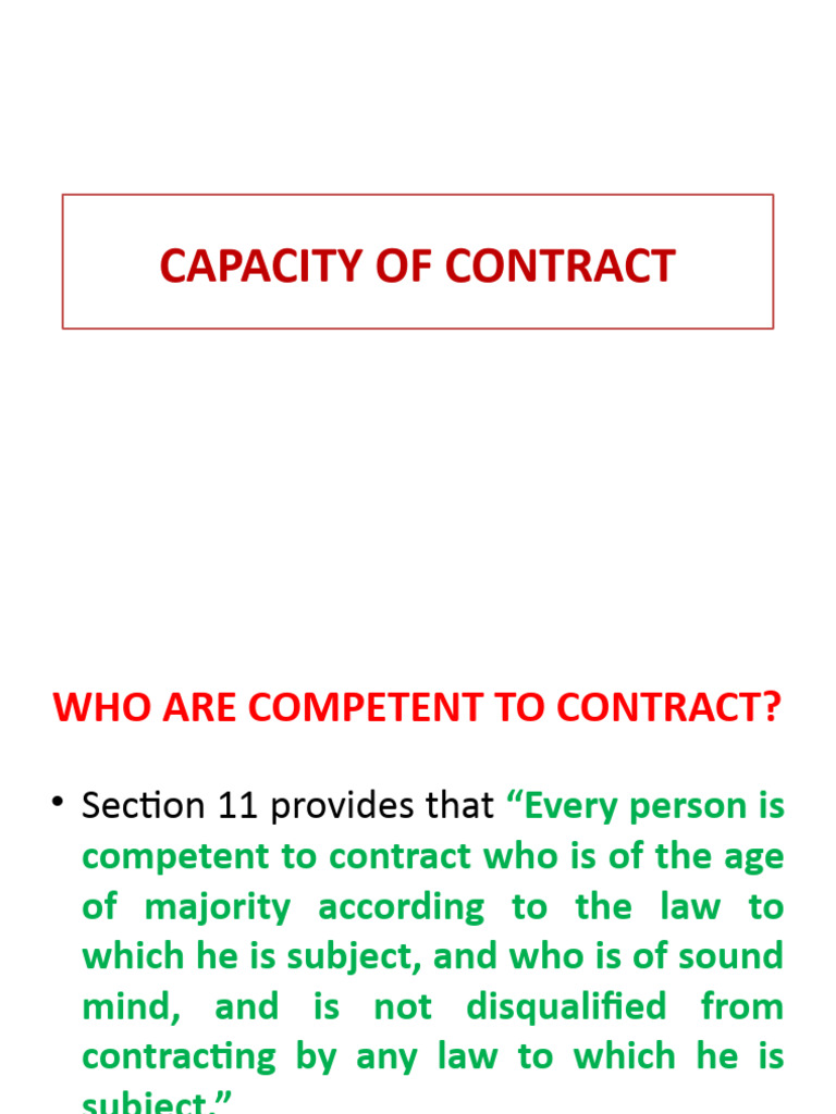 Minors and Contractual Capacity | PDF | Legal Liability | Law Of Agency