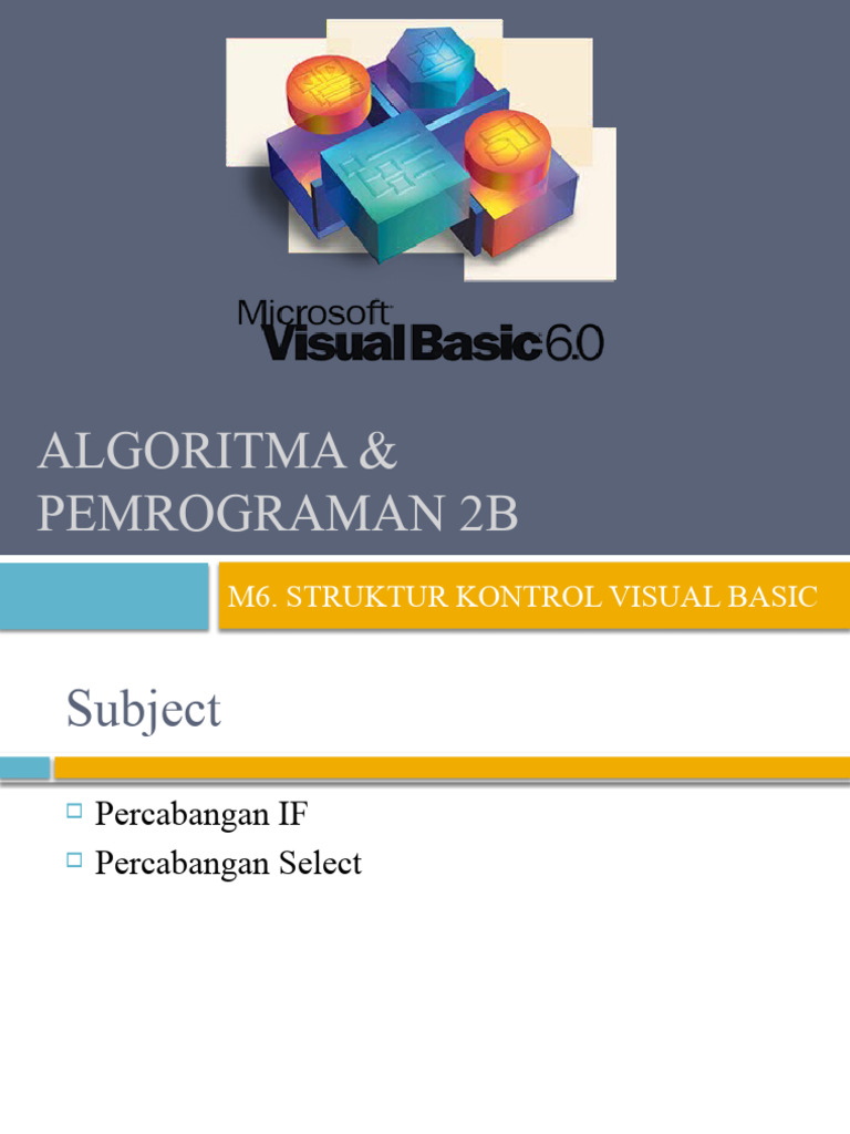 Struktur Kontrol IF dan Select Case VB | PDF