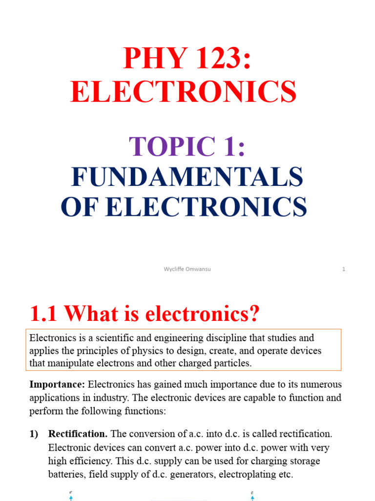 Fundamentals of Electronics Explained | PDF | Chemical Bond | Ion