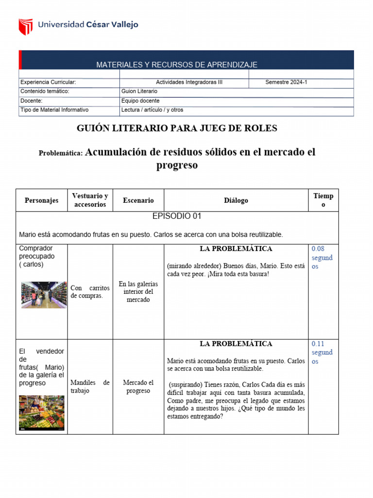 Guion de Acumulacion de Residuos Solidos | PDF | Residuos | Entorno natural