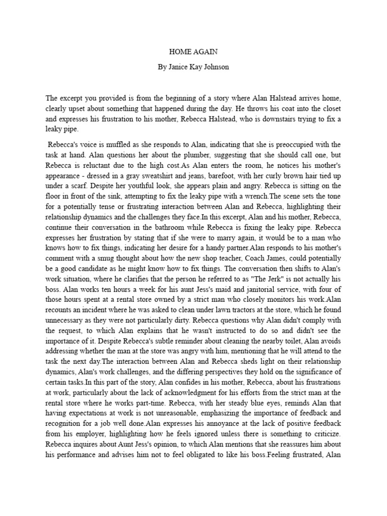 Home Again | PDF