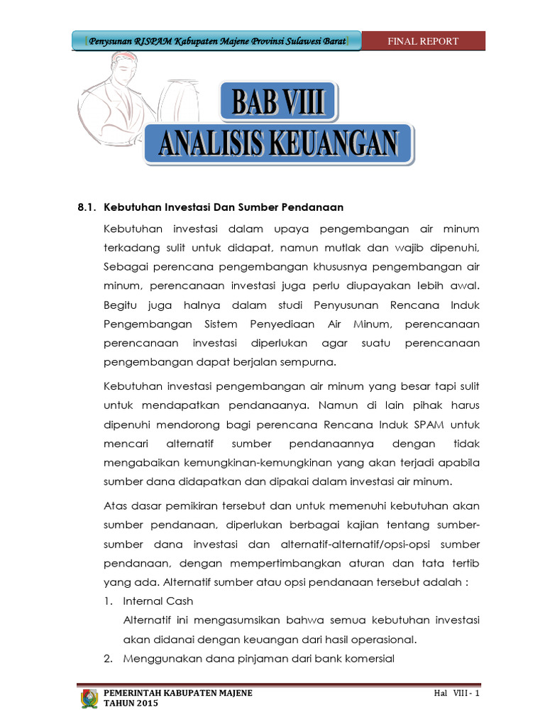 Sumber Pendanaan RISPAM Majene 2015 | PDF