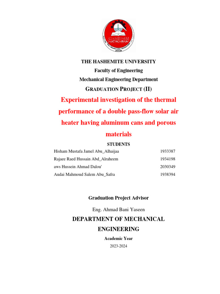 Final Graduation Project TT | PDF | Building Insulation | Heat Transfer