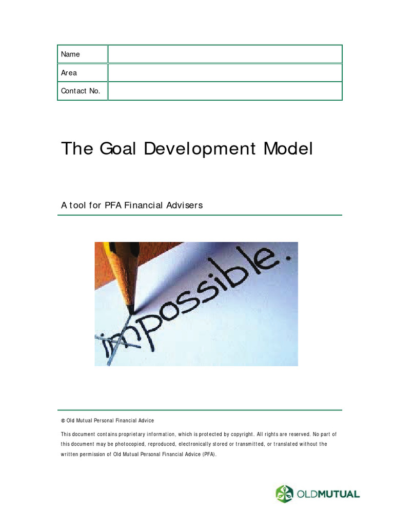 01 GDM Workbook (Editable) | PDF | Retirement | Goal