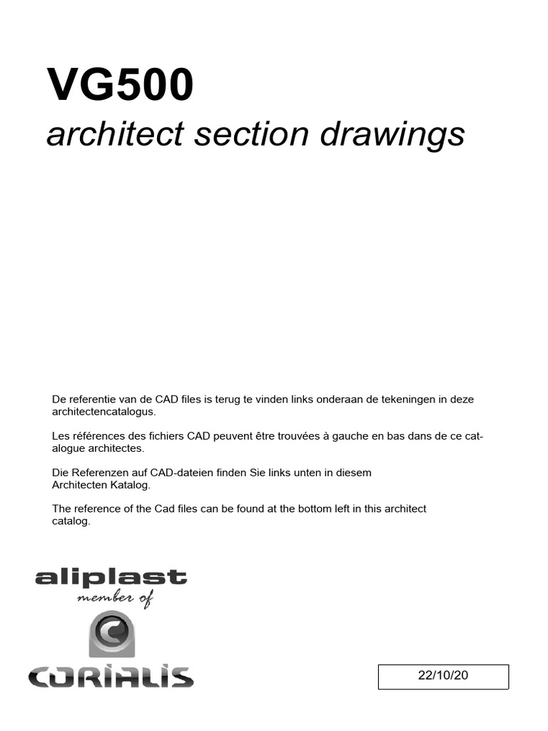 Vg500 section drawings catalogue pdf