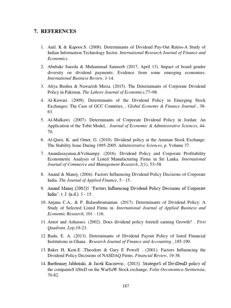 10 Annexures | PDF | Dividend | Economics