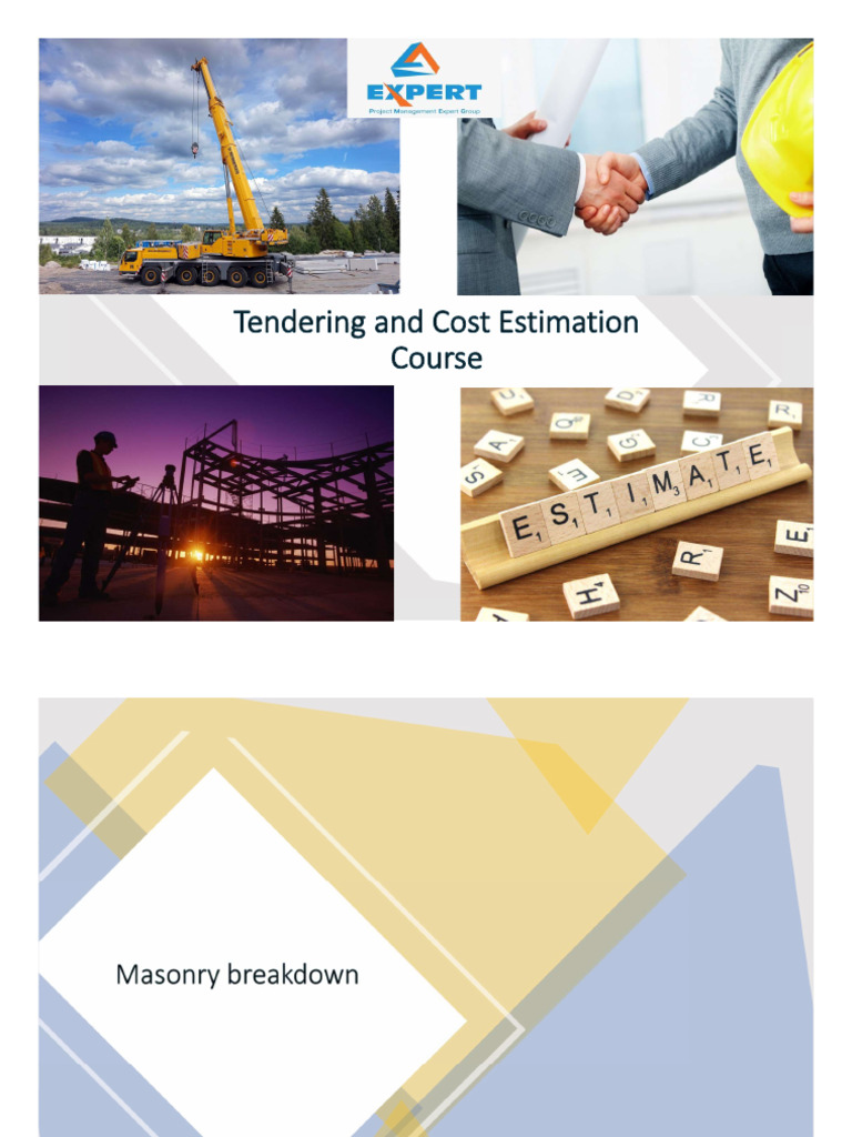 Cost Analysis for Masonry and Plastering | PDF | Brick | Mortar (Masonry)