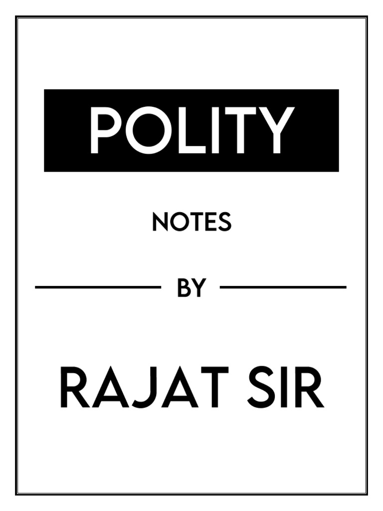 Polity notes new rajat sir pdf federalism world politics