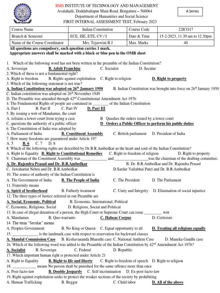 ICO Exam Questions and Answers 2023 | PDF | Government | Government Of ...