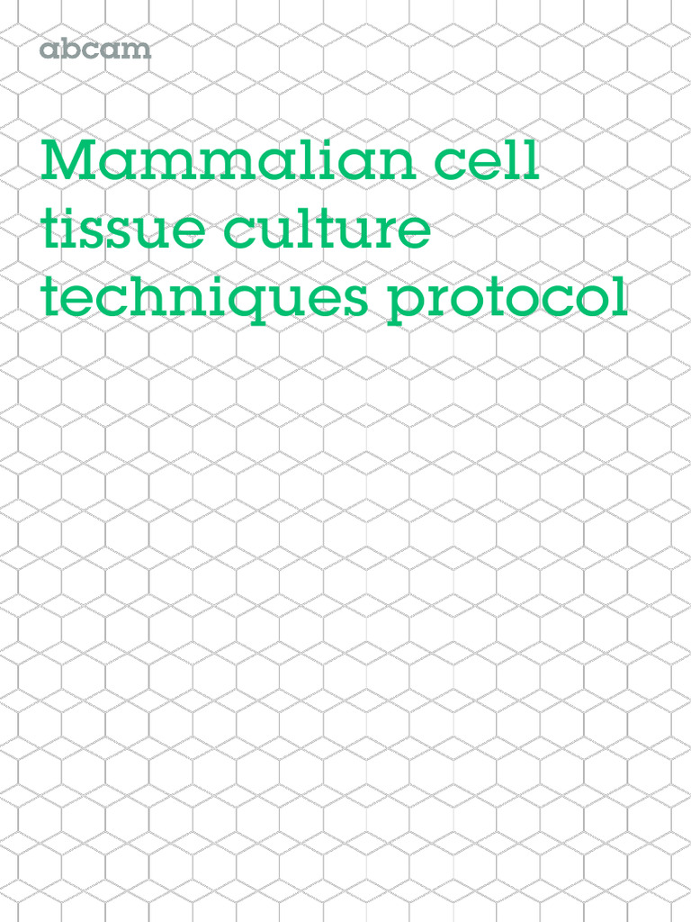 Mammalian Cell Culture Techniques Guide | PDF | Cell Culture | Biology