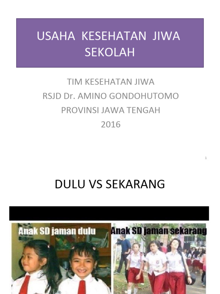 Strategi UKS Kesehatan Jiwa Sekolah | PDF | Kesehatan Holistik | Gaya Hidup