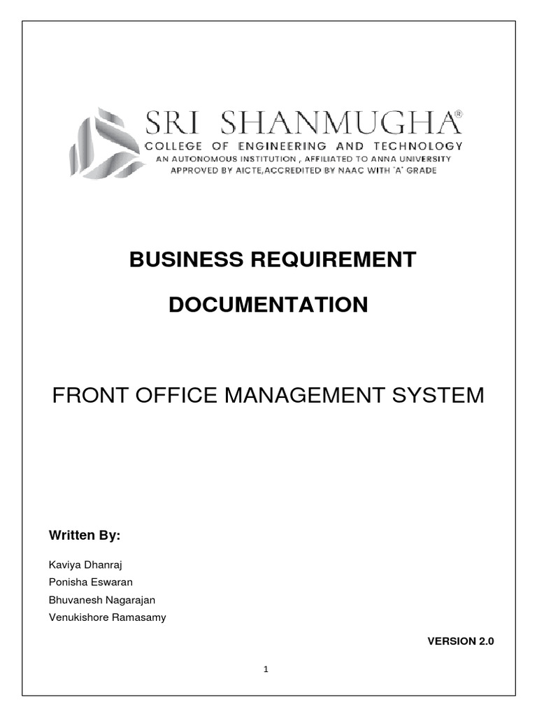 Front Office System Guide | PDF | Computer Security | Security