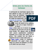 Adornos para Las Fiestas de Halloween