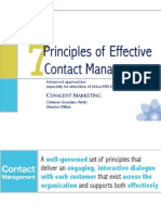 7 Principles of Contact MGT Unica MIS 2011 Final