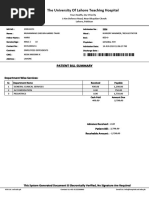 Final Hospital Bill Template | PDF