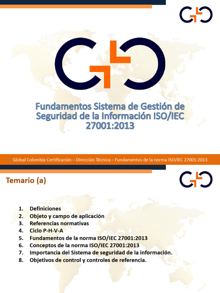 Presentación Fundamentos ISO 27001 | PDF | Seguridad de información ...
