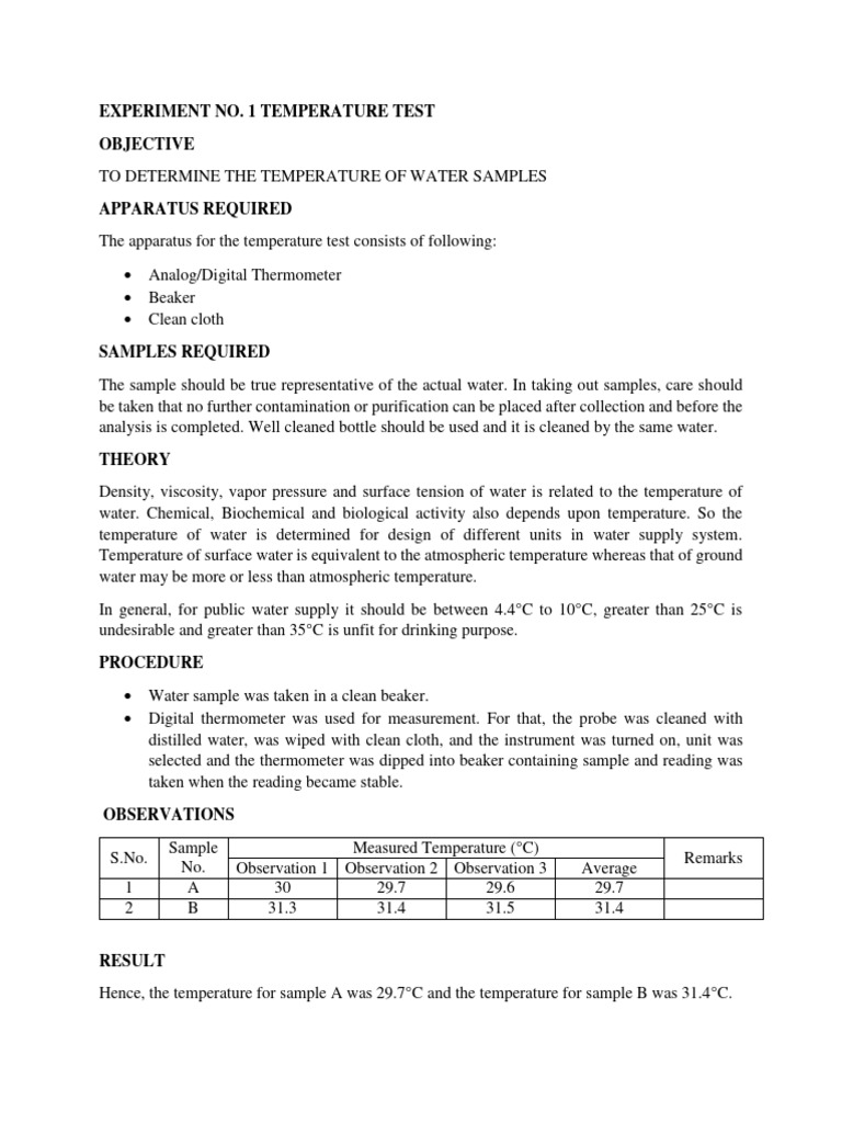 Temperature test pdf