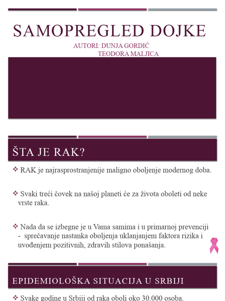 Samopregled Dojke | PDF