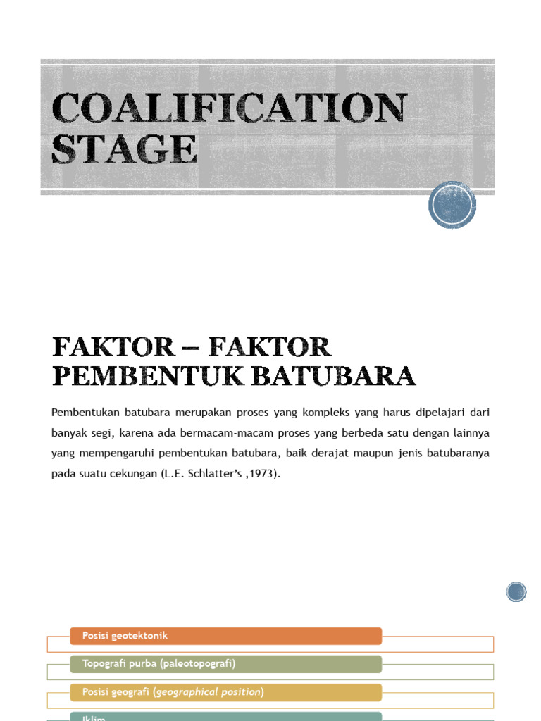 Proses Pembentukan Batubara dan Gambut | PDF | Griya & Taman
