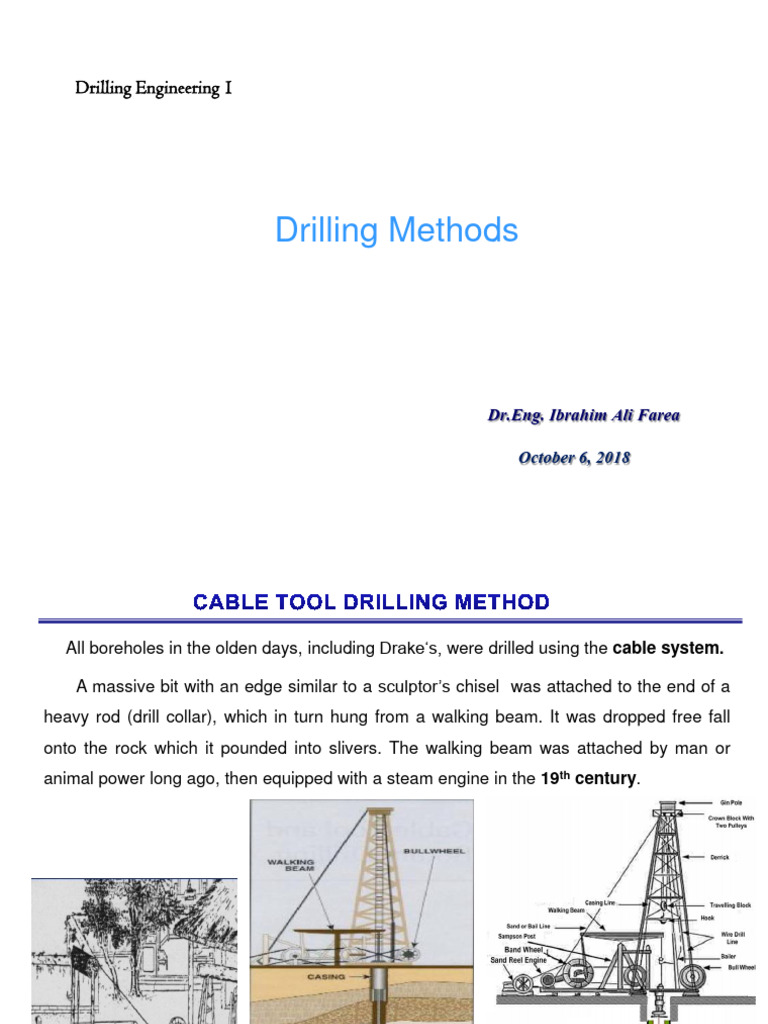 Overview of Drilling Methods | PDF | Electric Motor | Oil Well