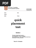 Download Quick Placement Test 2 by Maria Eugenia Calderon SN75690646 doc pdf