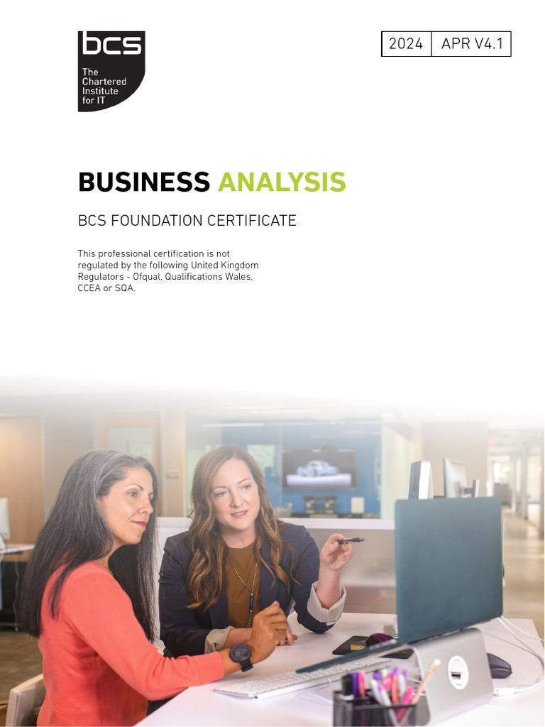 BCS Business Analysis Certification Guide | PDF | Business Analysis ...