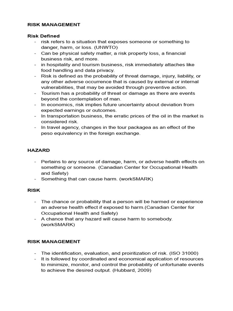 Hospitality Risk Management Strategies | PDF | Risk | Risk Management