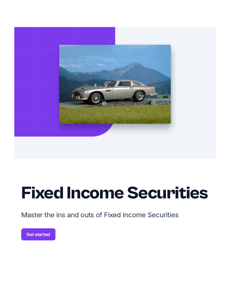 Fixed Securities PDF Fixed Bonds (Finance)