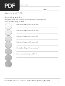 P - Science - 2 - Worksheets - Unit 2