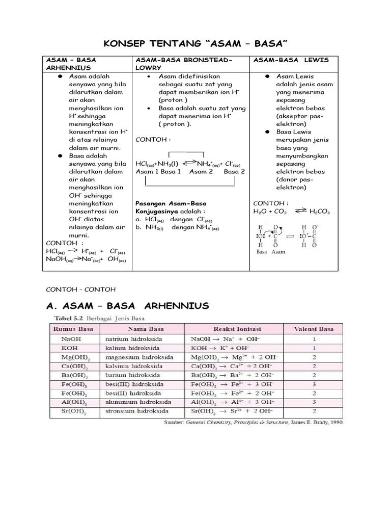 Konsep Asam dan Basa dalam Kimia | PDF