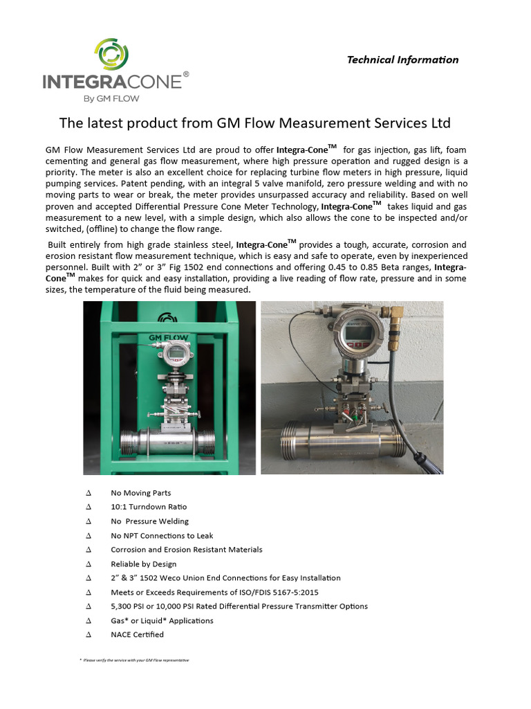 Integra-Cone™ Flow Meter Overview | PDF
