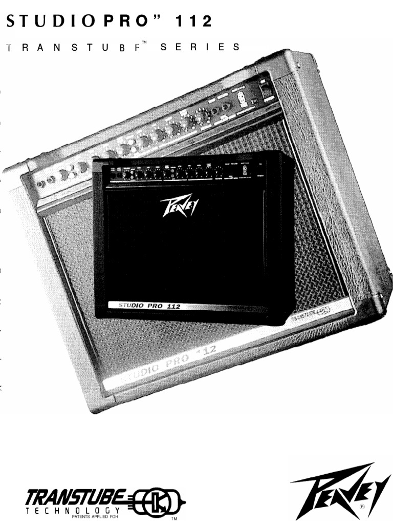 Manual Peavey Studio Pro 112 Transtube | PDF | Equalization (Audio
