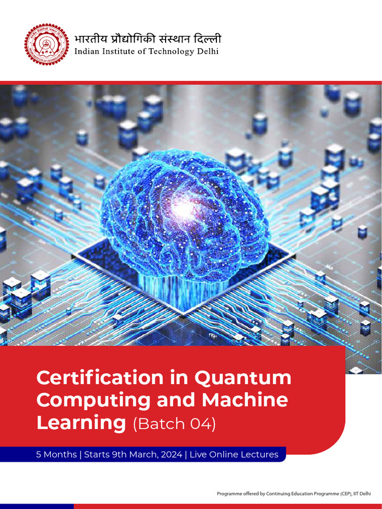IIT Delhi Quantum Computing Certification | PDF | Quantum Computing ...