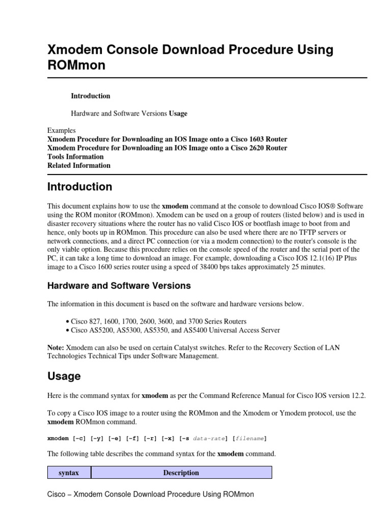 Xmodem Generic | PDF | Bit Rate | Booting
