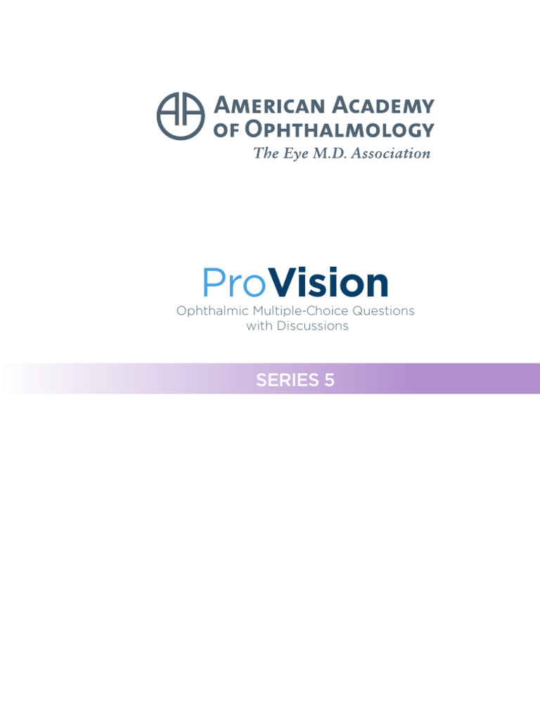 Preguntas de Oftalmología ProVision 5 | PDF | Especialidades Medicas ...