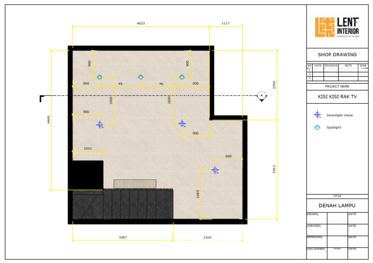 Living Room Lighting Plan | PDF