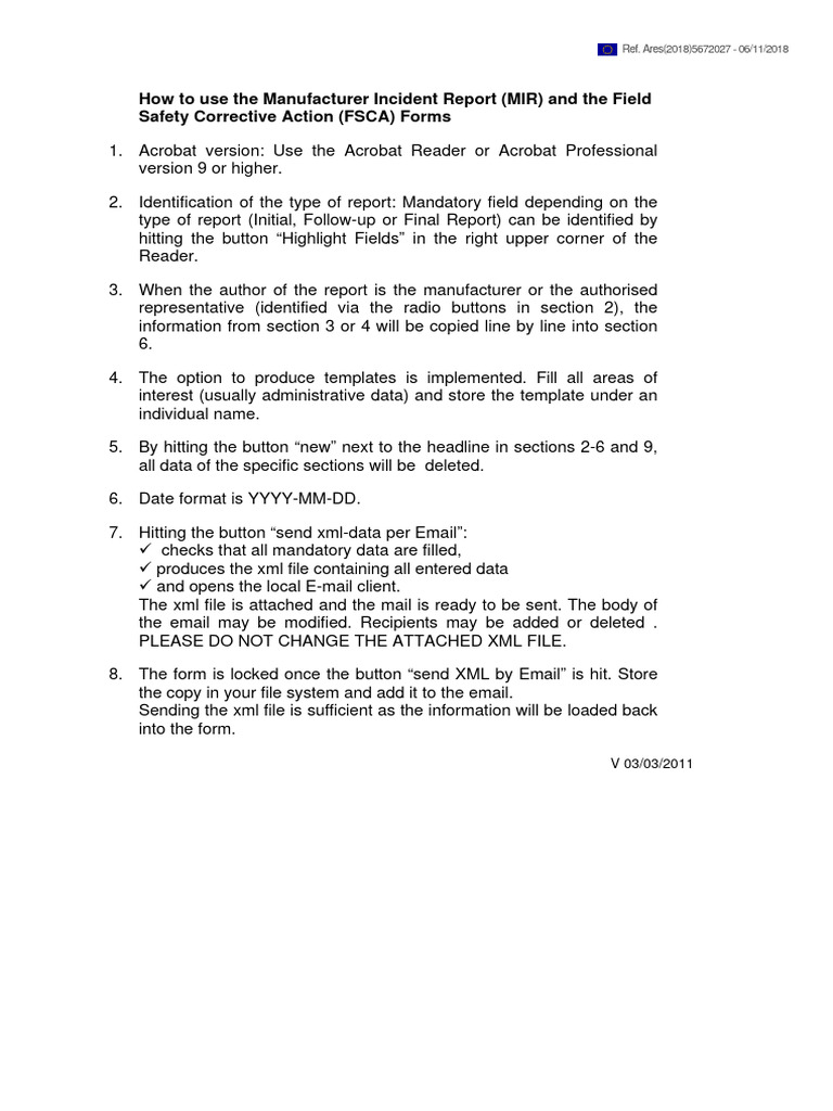 Mir Fsca Use en | PDF
