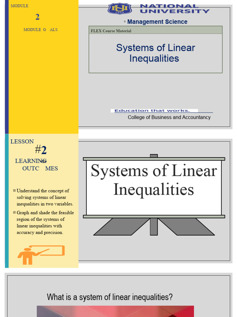 2 Systems Of Linear Inequalities V2 Pdf Applied Mathematics Algebra