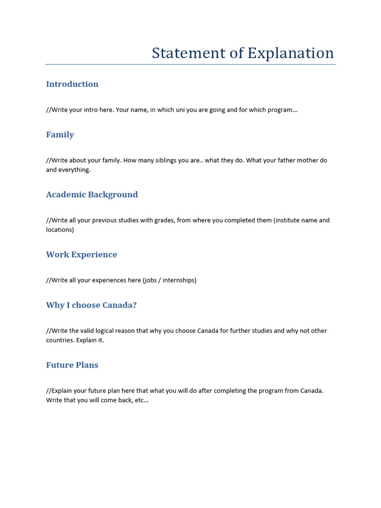 My SOP - Template | PDF