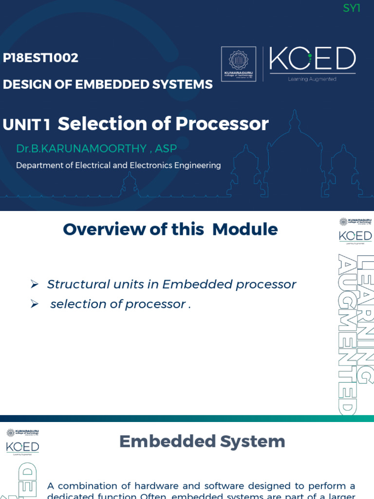 Processor Selection in Embedded Systems | PDF | Embedded System ...