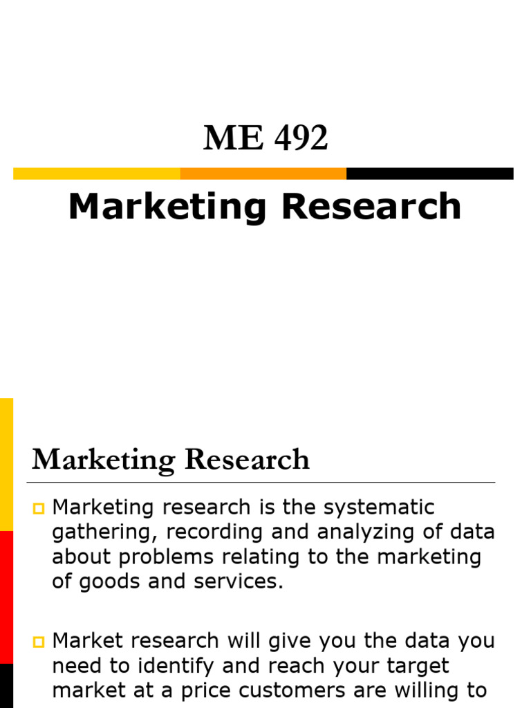 Market Research 1 Pdf Marketing Research Marketing