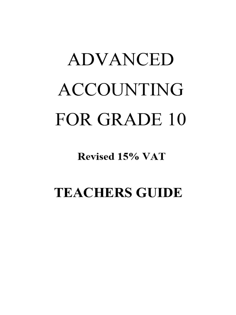 ACCOUNTING GUIDE CLASS 9 10 PDF 2026 visual data 2