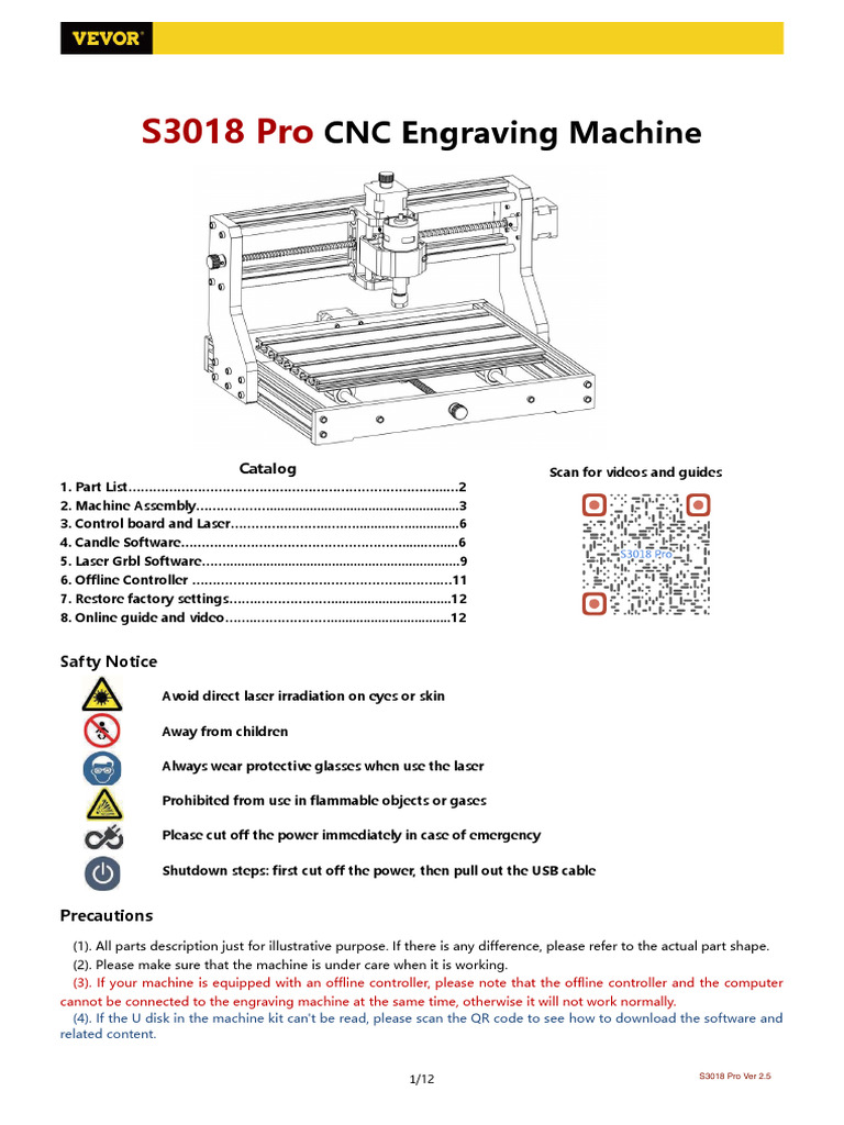 DKJ3018PROJCK0001V1+VEVOR-3018Proinstructions v2.5 1653882209302 | PDF ...
