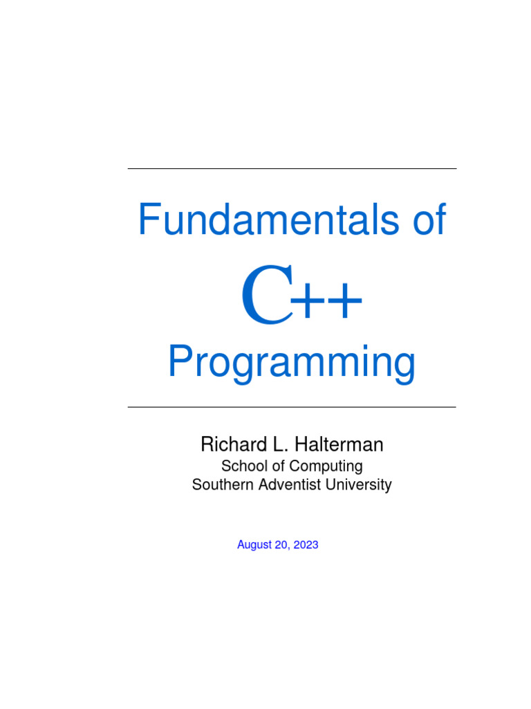 C++ Book | PDF | Programming | Computer Program