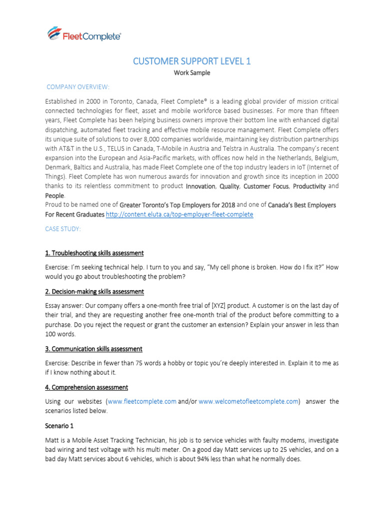 Work Sample Tech Support | PDF | Modem | Computing