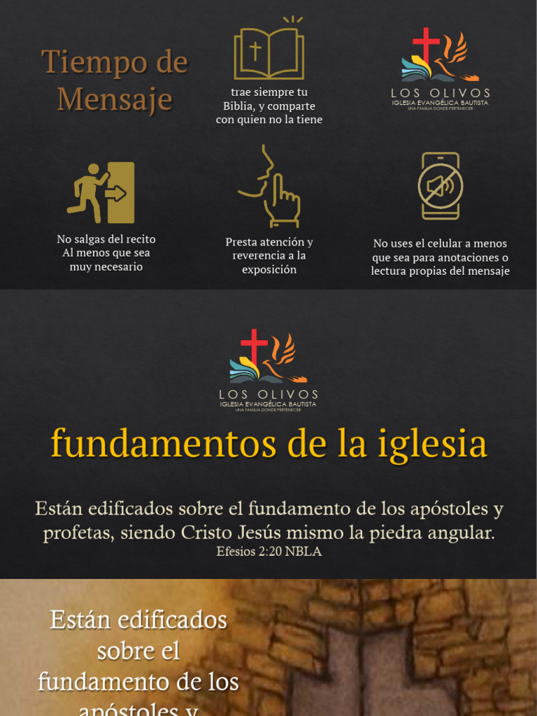 Fundamentos de la Iglesia en Efesios 2:20 | PDF | Iglesia cristiana ...